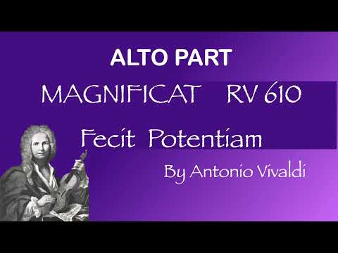 Magnificat RV 610 - Fecit Potentiam - ALTO PART