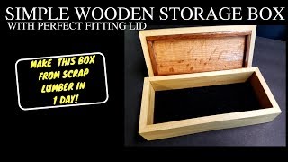 HOW TO BUILD A WOODEN BOX WITH A LID
