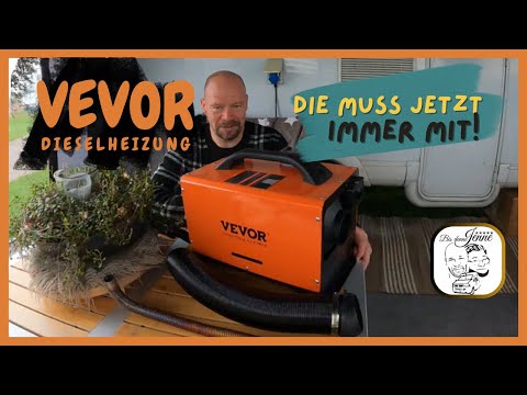 VEVOR diesel heater (really warm in the awning) winter camping can begin