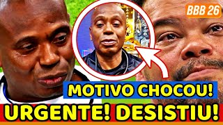 😱💥BBB26 URGENTE! MANIPULAÇÃO: CAPETINHA DESISTE DO BBB26 e DESISTE de DESISTIR; MOTIVO CHOCA DEMAIS