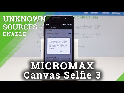 How to Allow App Installation in MICROMAX Selfie 3 - Activate Unknown Sources