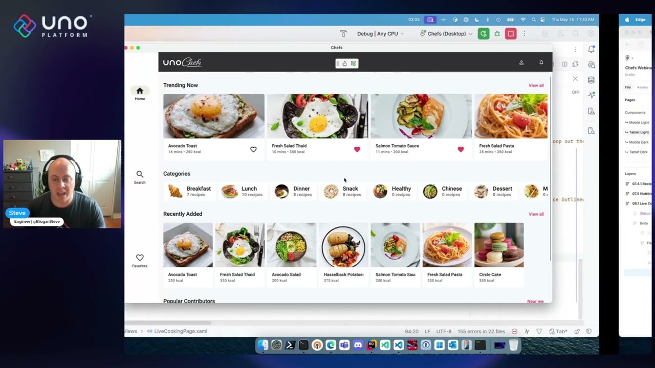 Uno Chefs Reference Sample App