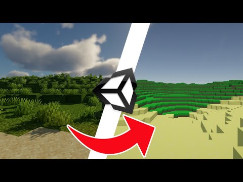 I recreated Minecraft's terrain generation in UNITY
