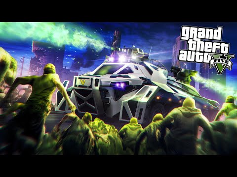 ZOMBIE HORDE ATTACK in GTA 5 Online!