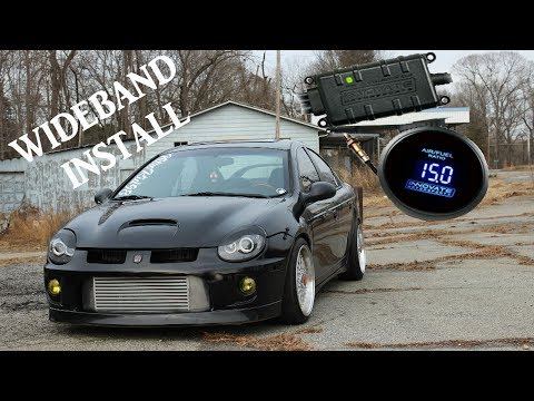 SRT4 innovate lc2 wideband install plus other gauges