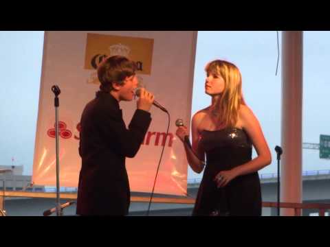 C Squared (Connor Blackley and Cortnie Frazier) singing a cover of 