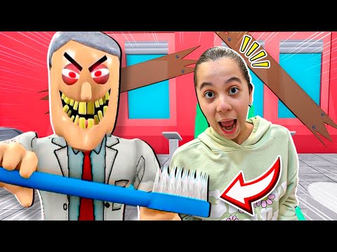 SARAH FOI A UM DENTISTA MUITO ESTRANHO !! Fuja do Bob, o dentista!  ROBLOX