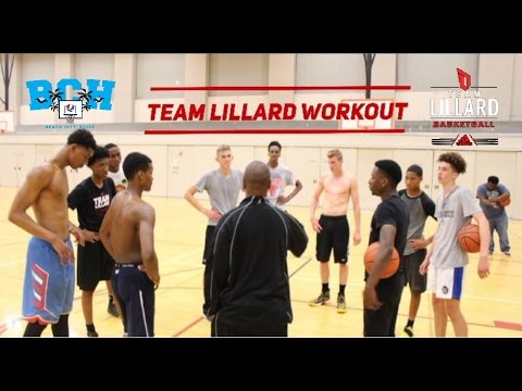 TEAM LILLARD WORKOUT | Big Brother Practice Footage