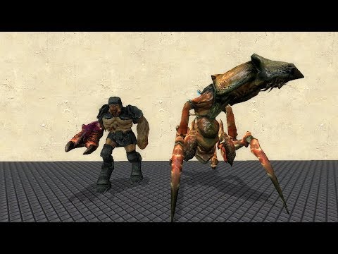 Alien Grunt vs Antlion Guard | NPC war in Garry's Mod