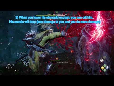 Wo Long Fallen Dynasty - Zhang Liang Boss Fight tips and tricks - Journey's Beginning achievement