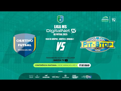 AO VIVO: OBJETIVO FUTSAL - MAC - PREFEITURA DE MARACAJU X PIT STOP FUTSAL  | LIGA MS DE FUTSAL 2025
