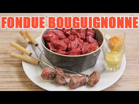 Authentic recipe for Burgundy fondue by our Chef