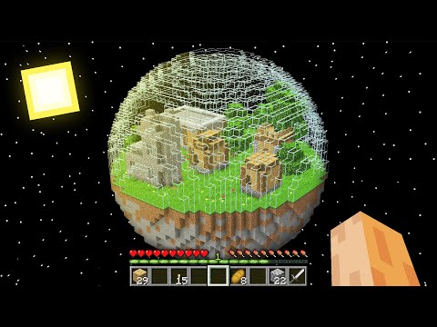 Diamond Craft - Minecraft Animations - This is rarest SPACE SPHERE VILLAGE ISLAND in Minecraft !!! Glass Dome New Generation Challenge !!!