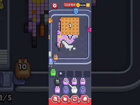 Pixel Flow Level 464 Walkthrough - Medium Difficulty Puzzle Solution