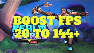 Realm Royale : How to Increase performance / FPS on any PC!