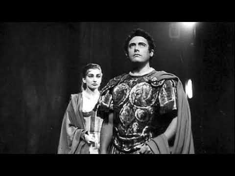 Mario Del Monaco’s electrifying and stately voice in Norma.