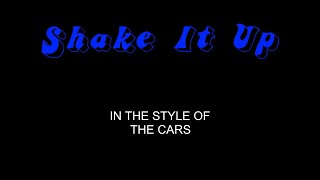 The Cars - Shake It Up - Karaoke - With Backing Vocals