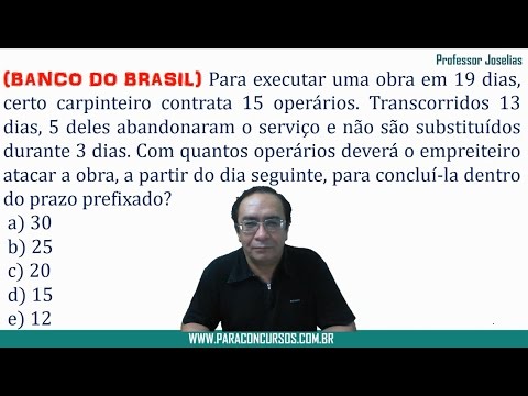Questão de matemática do Banco do Brasil - Resolvida