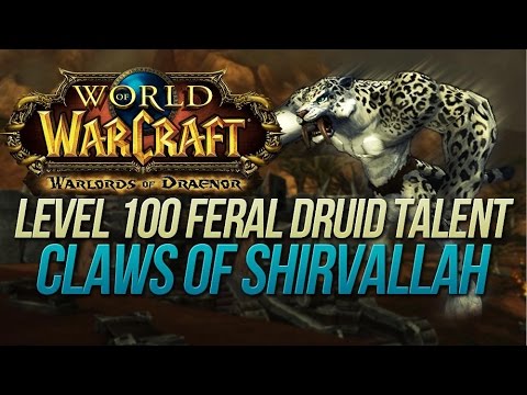 WoW: Warlords of Draenor (Beta): NEW LEVEL 100 FERAL DRUID TALENT OVERVIEW!