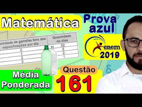 Enem 2019 | Questão 161 | MÉDIA PONDERADA (prova azul de matemática)