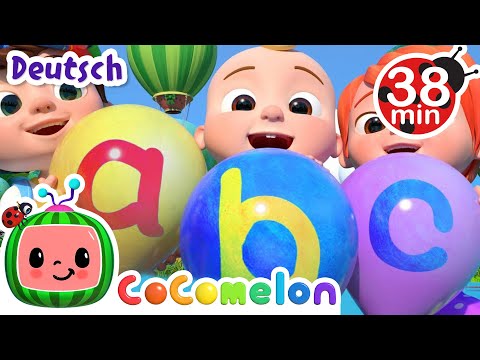 ABC Lied mit Luftballons | CoComelon Deutsch | Cartoons und Kinderlieder