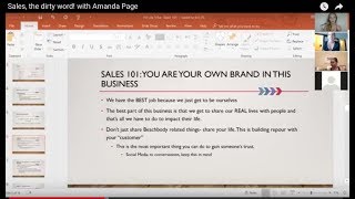 Sales, the dirty word! with Amanda Page