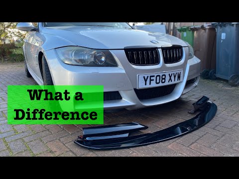 BMW e91, e90 330d msport, front corner splitters and front lip spoiler fitment
