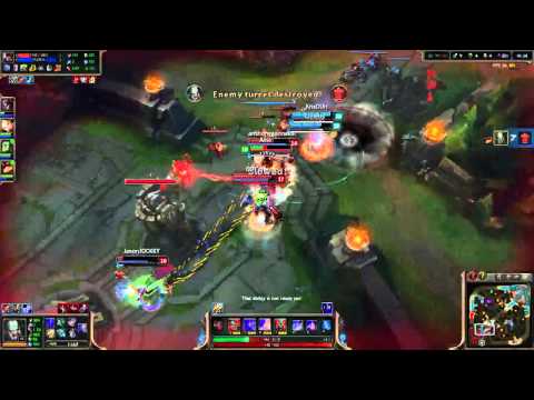 League of Legends - Tryndamere dive - Normal blind pick game