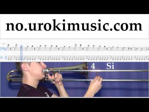 Trombone Kurs The Chainsmokers & Coldplay - Something Just Like This Trening Studie Del 1 øvelser