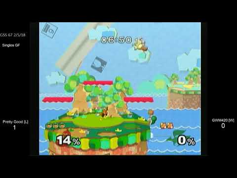 GSS 67 SSBM - Pretty Good [L] (Ice Climbers) vs. GWM420 [W] (Fox) - Melee GF
