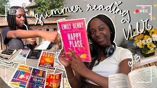 summer reading vlog 🌸 // getting through my physical tbr, fun summer activities, new 5-star read!!