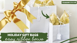 How-To Make a Holiday Gift Bag | Easy Gift Bag DIY