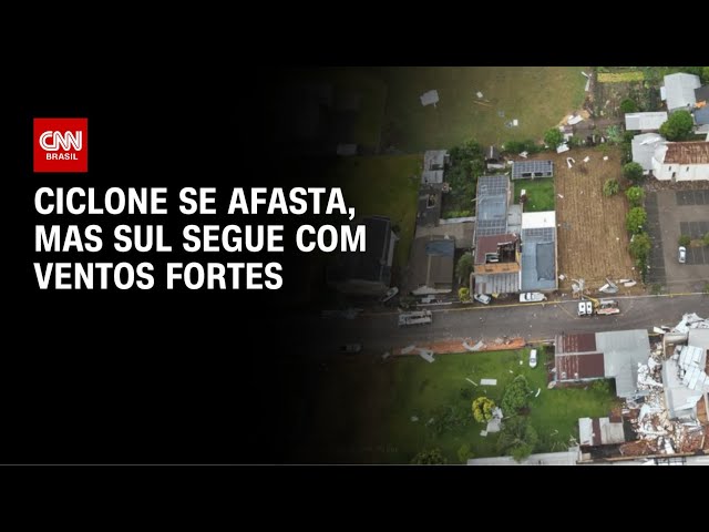 Sul segue com ventos fortes e risco de tempestades após ciclone | CNN NOVO DIA