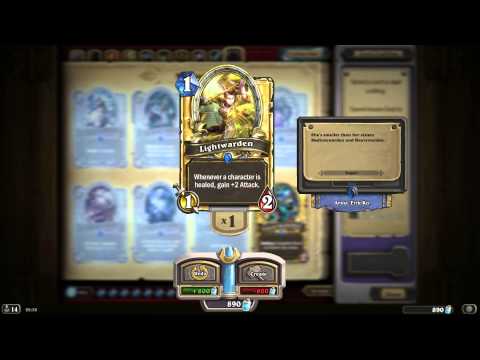 Lightwarden HD Hearthstone Golden Card Spotlight