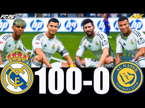 FC 26 -MESSI RONALDO NEYMAR & MBAPPE | ALL STARS | REAL MADRID 100-0 BARCELONA | UCL FINAL #fc26