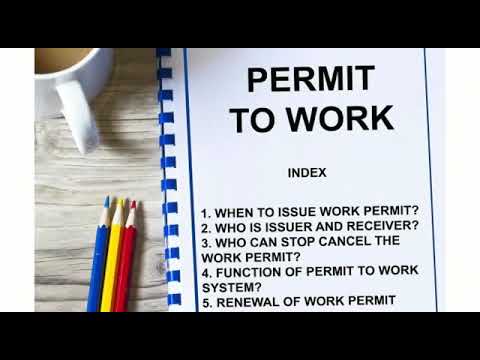 PERMIT TO WORK (PTW) SYSTEM