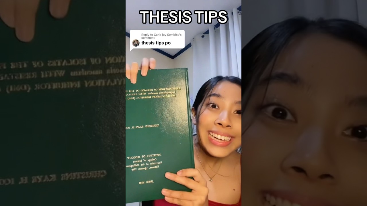 THESIS TIPS/ RESEARCH TIPS (Filipino) #shorts #school #thesis #research #tips #forstudents