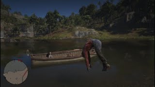 RDR2 - Dead NPC forgot about physics 😂
