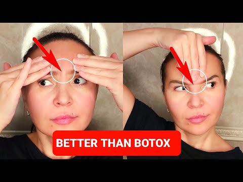 How to get rid of FROWN LINES,  Reduce WRINKLES between eyebrows with FACE massage, FOREHEAD WRINKLE
