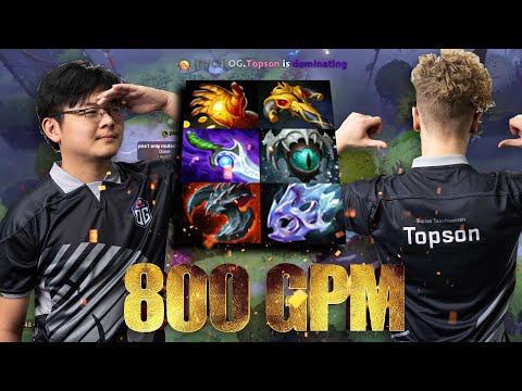 MidOne 800 GPM Slark vs Topson Invoker - That's How He is farming