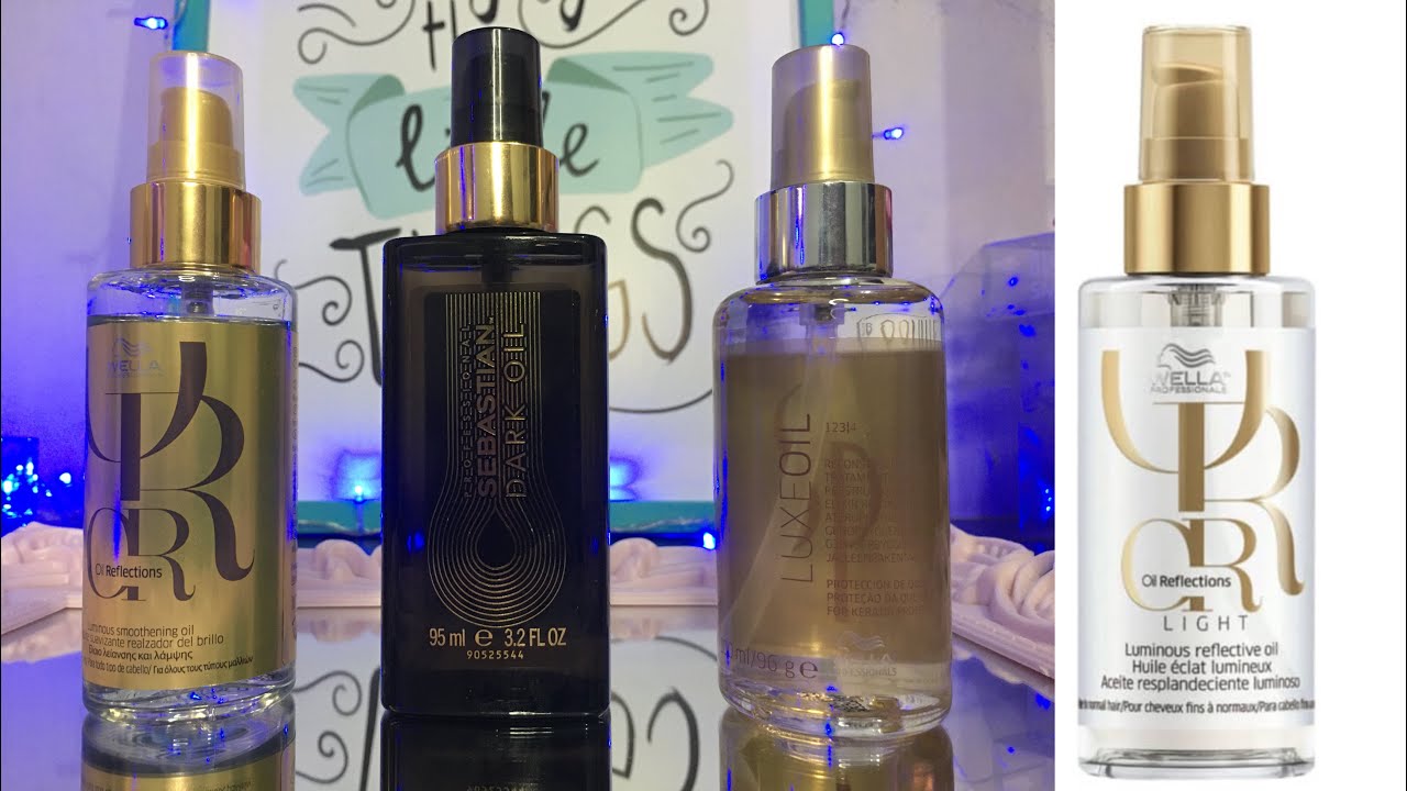 Oil Reflections, Light, Luxe oil e Dark Oil | Resenha oleos Wella + Comparando com Kerastase
