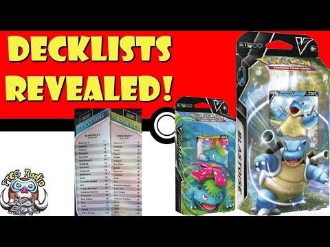 Blastoise & Venusaur V-Battle Deck Lists FINALLY Revealed! (Pokémon TCG News)
