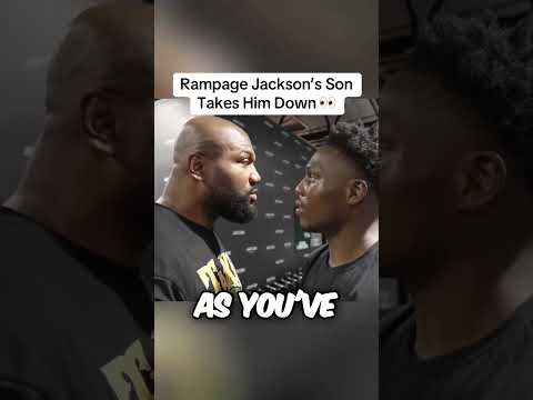 Rampage Jackson Realized He Can’t Beat His Own Son😳😂 #ufc