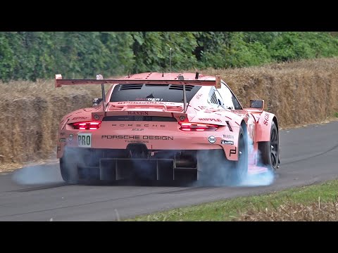 PORSCHE 911 RSR GTE 'PINK PIG' - ONE OF THE LOUDEST PORSCHE'S EVER! CRAZY SOUNDS!