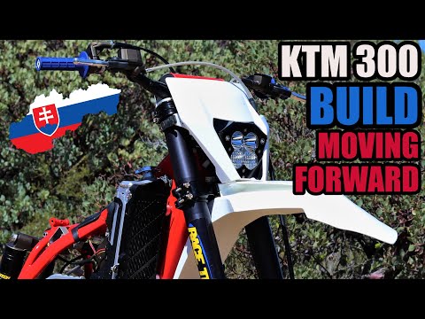 KTM 300 XC Dirt Bike Build Assembly continues