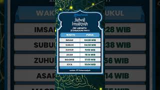 Jadwal Imsakiyah Senin 17 April 2023 untuk Wilayah DKI Jakarta, Lengkap dengan Jadwal Buka Puasa