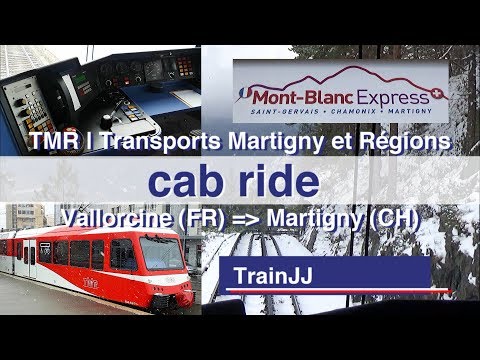 Drivers Eye View Führerstandsmitfahrt | Mont Blanc Express Vallorcine (FR) - Martigny (CH) Cab Ride