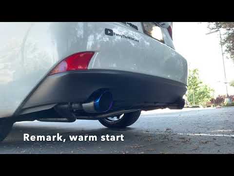 2016 Lexus IS350 AWD | Stock exhaust vs. Remark Axleback