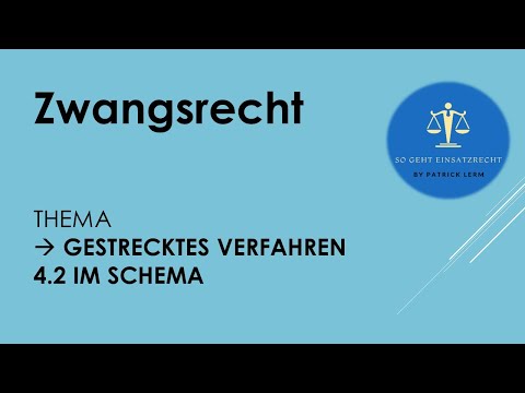 So geht Einsatzrecht! | ► Zwangsrecht | ► Gestrecktes Verfahren 👉🏻 § 6 I VwVG 👉🏻 4.2 im Schema