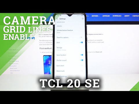How to Switch On Camera Grid Lines in TCL 20 SE – Mange Camera Grid Lines